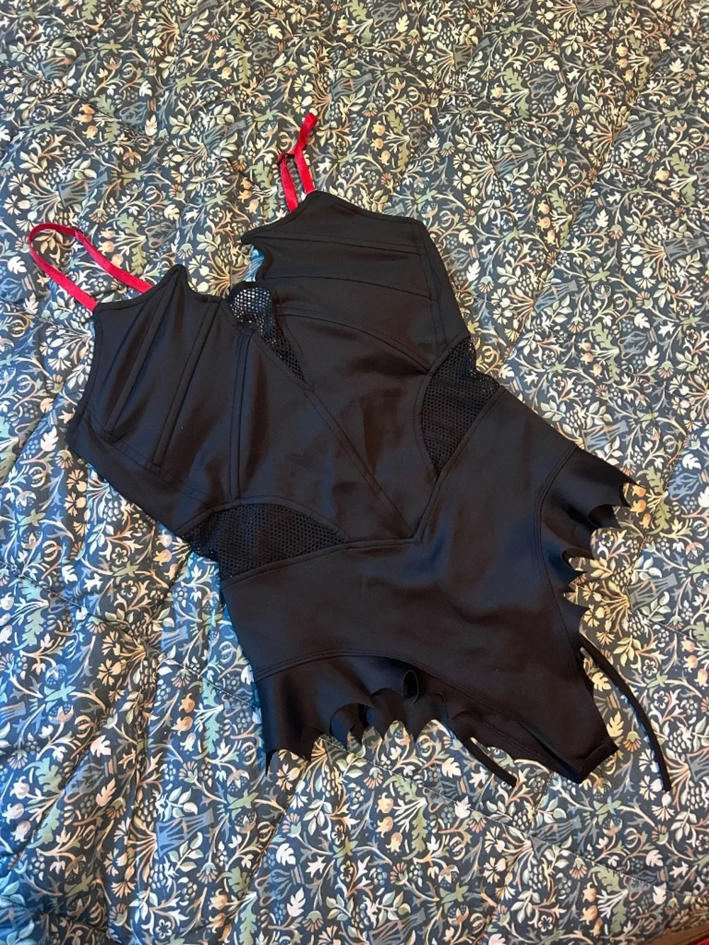 Dracula's Daughter One Piece Goth Swimsuit - Picture 4 of 6